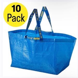 IKEA (Set of 10) NWT Frakta Shopping Bag Large Size Sturdy Grocery Laundry